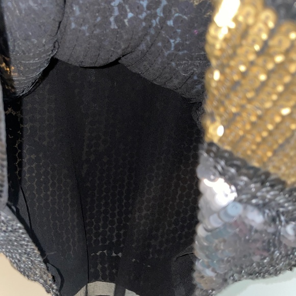 Vintage French Connection Sequin Floral Mini Dress Size 8 - Picture 5 of 8